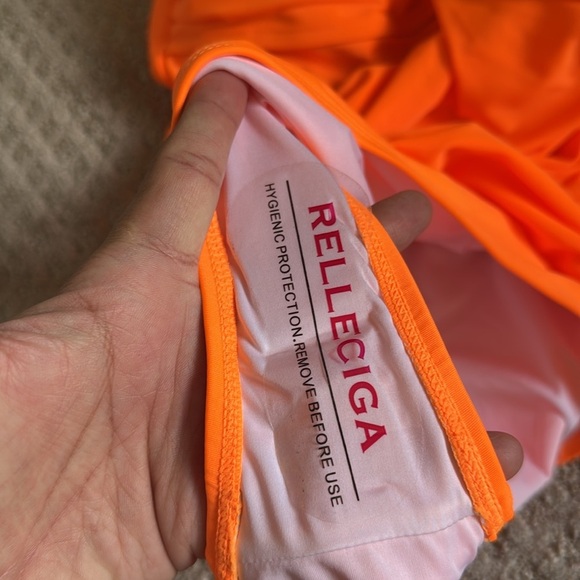 RELLECIGA Women's Tummy Control Swimwear Strapless One Piece Swimsuit for Women - Picture 6 of 7